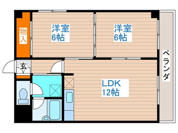 リーフレット大通の物件間取画像